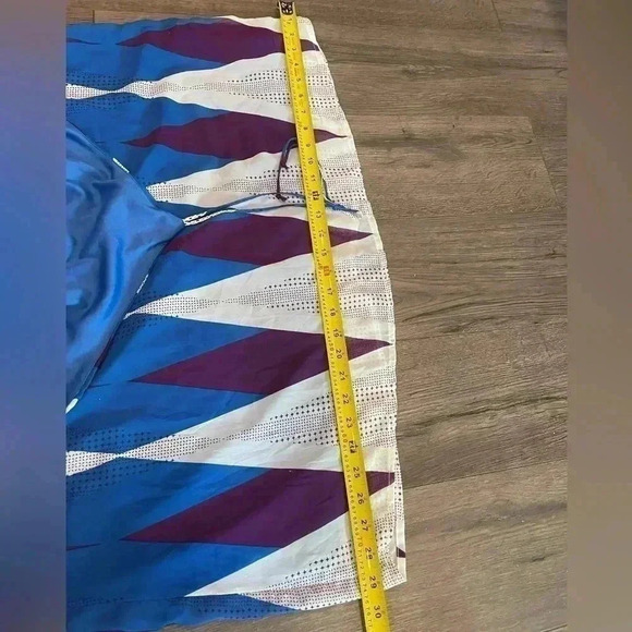 Dee Elly  Blue/Purple Diamond Pattern Maxi Dress-US M - Picture 6 of 8